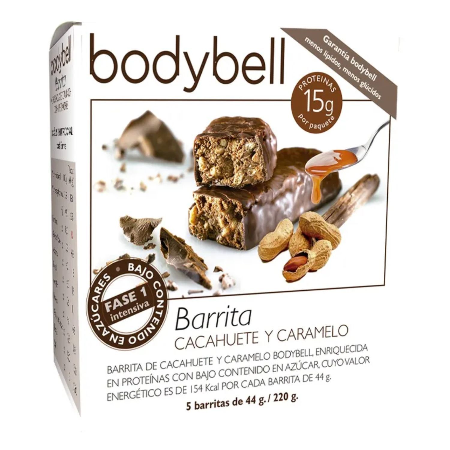 BODYBELL Barritas Cacahuete-Caramelo 5uds 1ª Fase